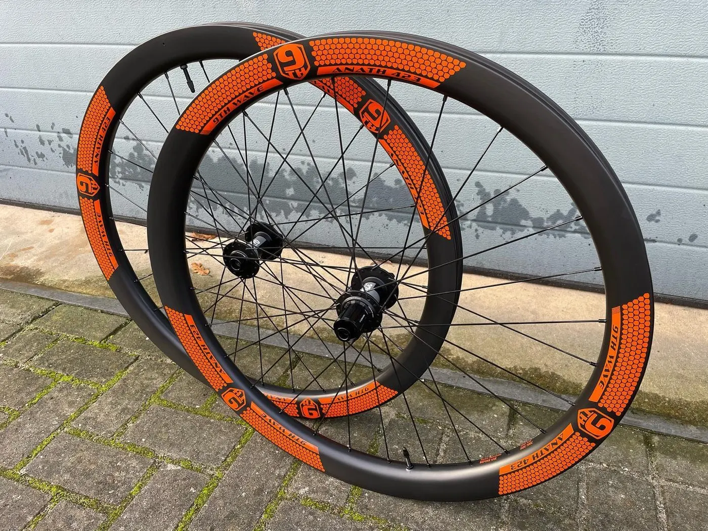 9th Wave carbon beach race wheels: orange is the new black