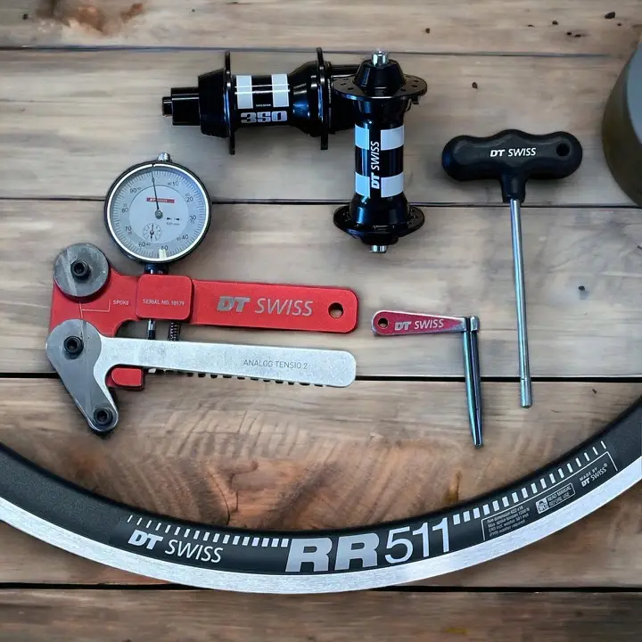 Hand-built DT Swiss 350 and RR 511 rim-brake wheelset